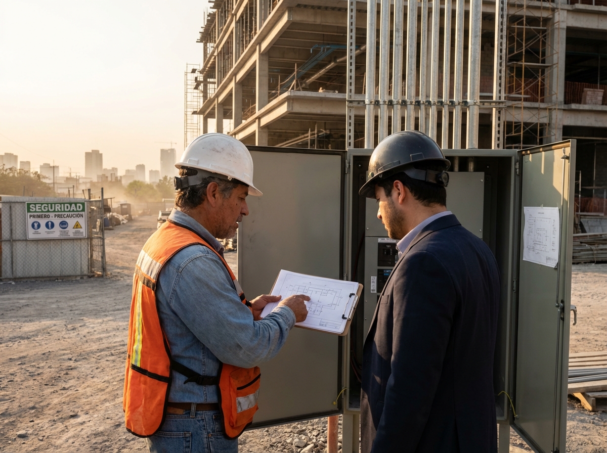 Ingeniero SEDYCSA consultando con cliente