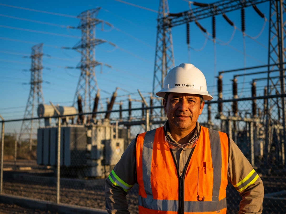 Ingeniero electrico SEDYCSA en subestacion
